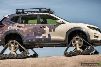 Nissan представил гусеничный X-Trail специально для фермеров Nissan представил гусеничный X-Trail специально для фермеров