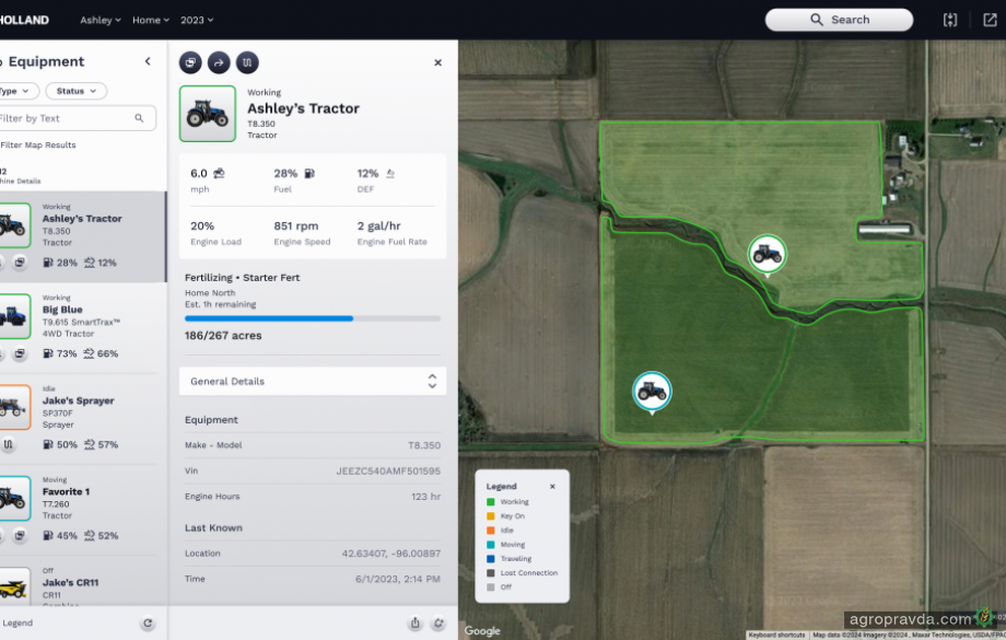 New Holland презентував нову платформу для керування даними ферми в реальному часі