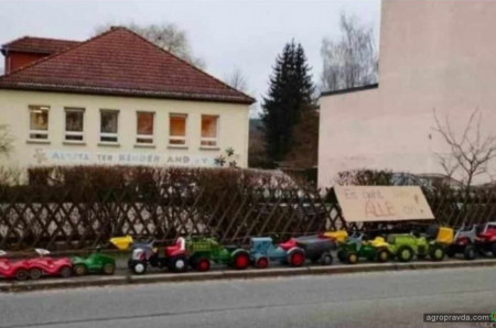 Як бастують німецькі фермери. Фото