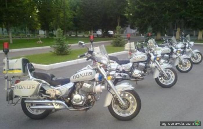 Украинская полиция будет ездить на китайских мотоциклах. Фото
