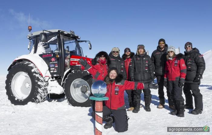 Трактор Massey Ferguson покорил Южный полюс