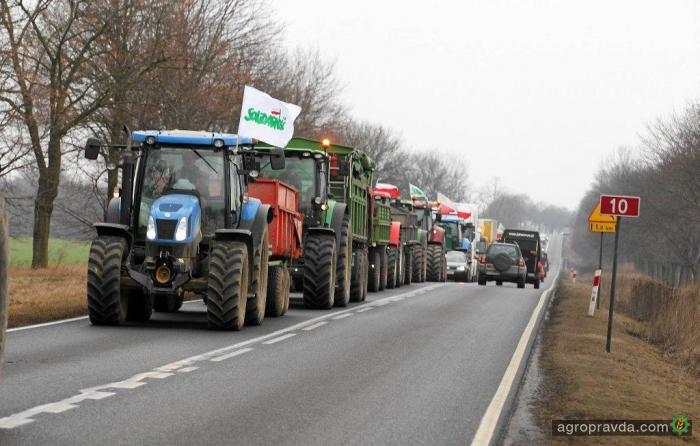 Польские фермеры блокируют дороги