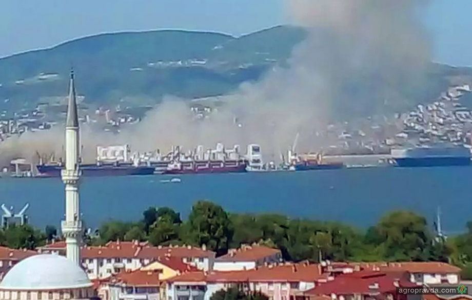 У турецькому порту в момент розвантаження зерна прогримів вибух
