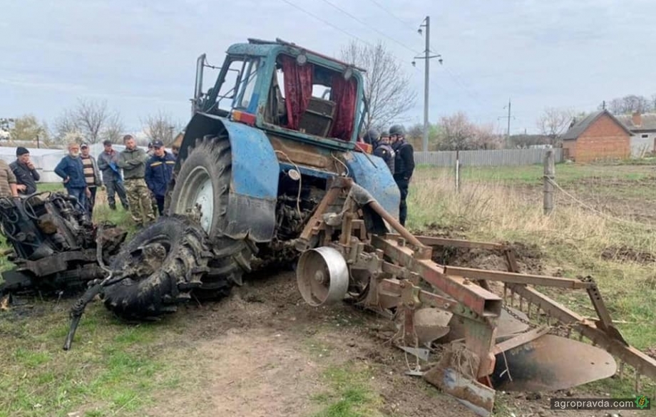 На Київщині трактор наїхав на російську міну
