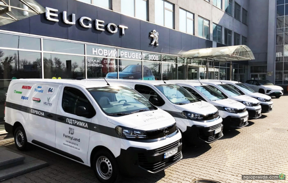 Ще одна аграрна компанія закупила 5 нових автомобілів Peugeot для сервісної служби