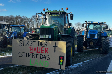 Як бастують німецькі фермери. Фото
