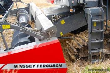 Как комбайны Massey Ferguson рис убирают