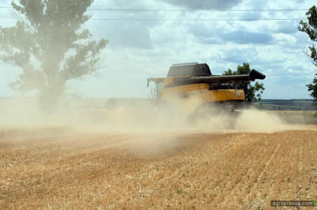 Комбайн New Holland CR7.90 відкрив сезон жнив у господарстві на Кіровоградщині