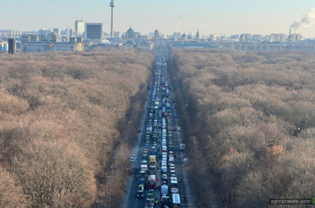 Протест німецьких фермерів у розпалі