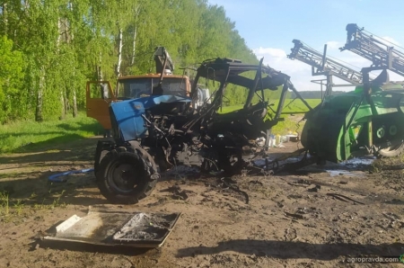 Трактор наїхав на міну на Чернігівщині