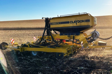 Як пройшов посів озимої пшениці сівалкою Claydon Hybrid T4 на полях Івано-Франківщини