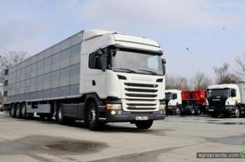 Scania поставила в Украину автопоезд для перевозки животных